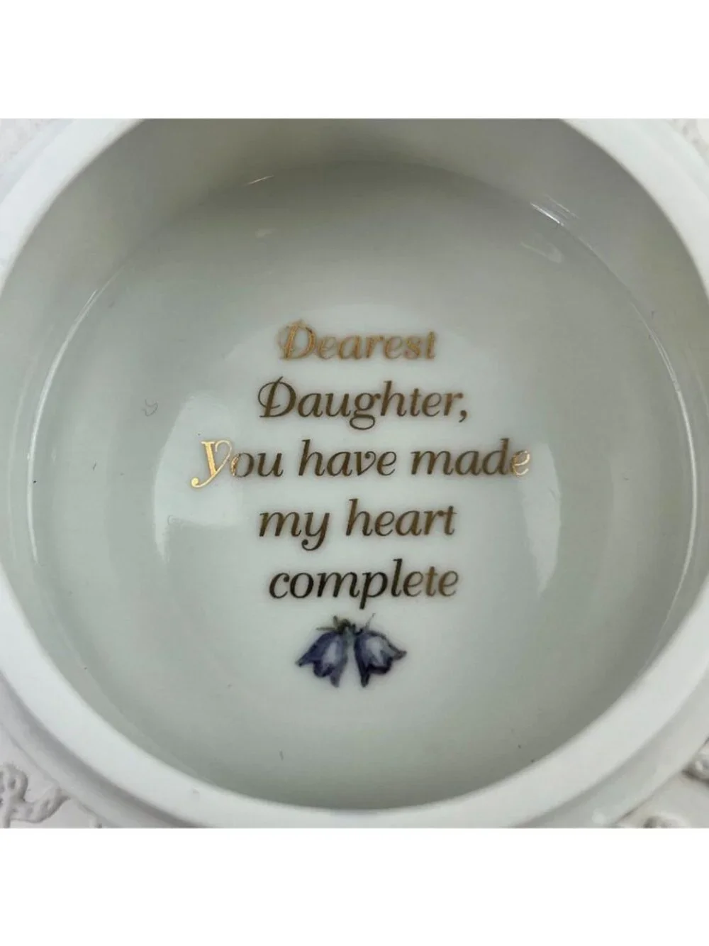 Dearest Daughter Ardleigh Elliott Heirloom Porcelain Music Box Mothers Day.
